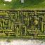 Labyrinthe végétal vu du ciel